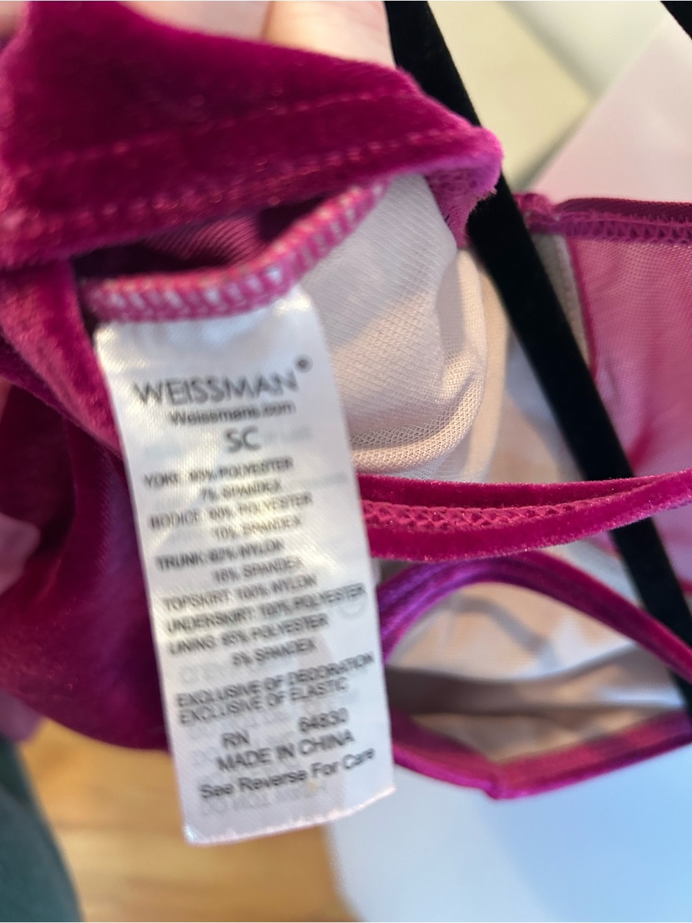 Weissman Berry Pink Tulle Dance Costume with Rhinestone Detail - Picture 11 of 11